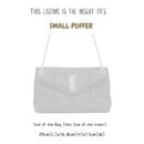 Organizer for [Small Puffer, Saint Laurent (YSL)] Bag Insert (Felt, Slim with Zip Pocket)