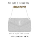 Organizer for [Medium Puffer, Saint Laurent (YSL)] Bag Insert (Felt, Slim with Zip Pocket)