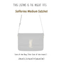 Organizer for [Solferino Medium Satchel, Saint Laurent (YSL)] Bag Insert (Felt, Slim with Zip Pocket)