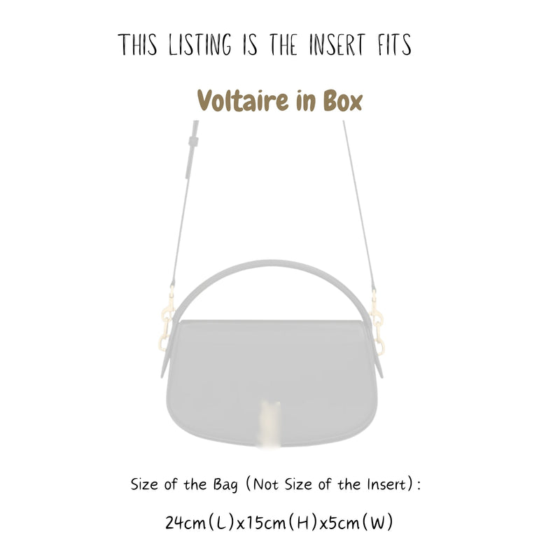 Organizer for [Voltaire in Box 24cm, Saint Laurent (YSL)] Bag Insert (Felt, Perfect Fit)
