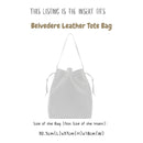Organizer for [Belvedere Tote Bag, The Row] Bag Insert (Felt, Long Zip and Open Compartment)
