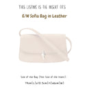 Organizer for [E/W Sofia Bag in Leather, The Row] Bag Insert (Felt, Slim with Zip Pocket)