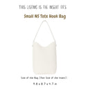 Organizer for [Small NS Tote Hook Bag, The Row] Bag Insert (Felt, Long Zip and Open Compartment)