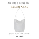 Organizer for [Medium N/S Park Tote, The Row] Bag Insert (Felt, Long Zip and Open Compartment)