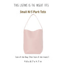 Organizer for [Small N/S Park Tote, The Row] Bag Insert (Felt, Long Zip and Open Compartment)