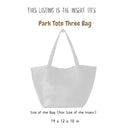 Organizer for [Park Tote Three Bag, The Row] Bag Insert (Felt, Contour Fit)