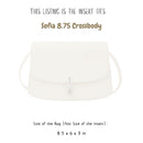 Organizer for [Sofia 8.75 Crossbody, The Row] Bag Insert (Felt, Slim with Zip Pocket)