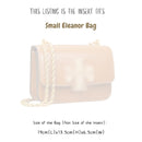 Organizer for [Small Eleanor Bag, Tory Burch] Bag Insert (Felt, Slim with Zip Pocket)