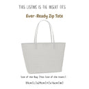 Organizer for [Ever-Ready Zip Tote 32W 29H, Tory Burch] Bag Insert (Felt, Contour Fit)