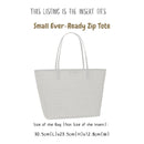 Organizer for [Small Ever-Ready Zip Tote, Tory Burch] Bag Insert (Felt, Contour Fit)