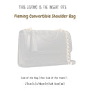 Organizer for [Fleming Convertible Shoulder Bag 27W 17H, Tory Burch] Bag Insert (Felt, Slim with Zip Pocket)