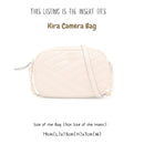 Organizer for [Kira Camera Bag, Tory Burch] Bag Insert (Felt, Slim with Zip Pocket)