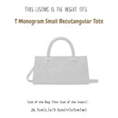 Organizer for [T Monogram Embossed Small Rectangular Tote, Tory Burch] Bag Insert (Felt, Slim with Zip Pocket)