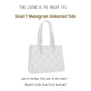 Organizer for [Small T Monogram Embossed Tote, Tory Burch] Bag Insert (Felt, Curved Shape)