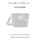 Organizer for [Lock and Walk, LV] Bag Insert (Felt, Long Zip and Open Compartment)