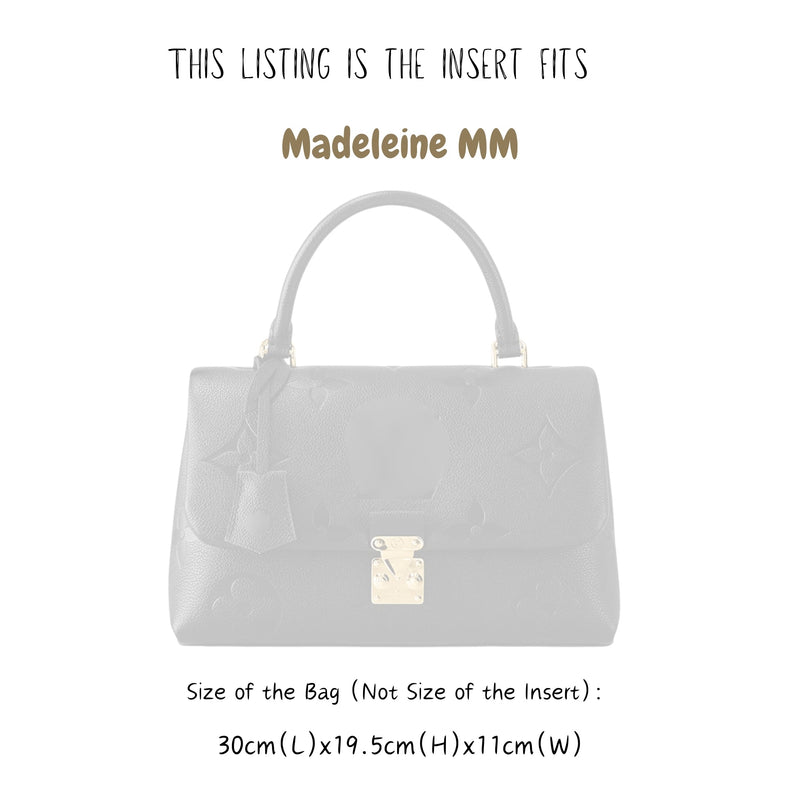 Organizer for [Madeleine MM, LV] Bag Insert (Felt, A Pair of Inserts)