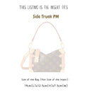 Organizer for [Side Trunk PM, LV] Bag Insert (Felt, Slim with Zip Pocket)