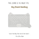 Organizer for [Boy Chanel Handbag 25W 15H, Chanel] Bag Insert (Felt, Slim with Zip Pocket)