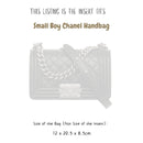 Organizer for [Small Boy Chanel Handbag, Chanel] Bag Insert (Felt, Slim with Zip Pocket)