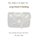 Organizer for [Chanel 19 Large Handbag, Chanel] Bag Insert (Felt, Slim with Zip Pocket)
