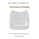 Organizer for [Small Chanel 22 Handbag, Chanel] Bag Insert (Felt, Slim with Zip Pocket)