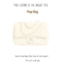 Organizer for [Flap Bag, Chanel] Bag Insert (Felt, Slim with Zip Pocket)