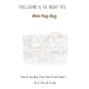 Organizer for [Mini Flap Bag, Chanel] Bag Insert (Felt, Slim with Zip Pocket)