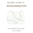 Organizer for [Mini Classic Handbag 17W 14H, Chanel] Bag Insert (Felt, Slim with Zip Pocket)