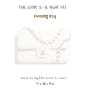 Organizer for [Evening Bag, Chanel] Bag Insert (Felt, Slim with Zip Pocket)