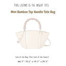 Organizer for [Mini bamboo top handle tote bag, Gucci] Bag Insert (Felt, Contour Fit)