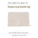 Organizer for [Dionysus large shoulder bag, Gucci] Bag Insert (Felt, Slim with Zip Pocket)