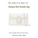 Organizer for [Dionysus mini shoulder bag, Gucci] Bag Insert (Felt, Slim with Zip Pocket)