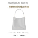 Organizer for [GG Emblem small bucket bag, 7.5W x 7.1H x 4.3D, Gucci] Bag Insert (Felt, A Pair of Inserts)
