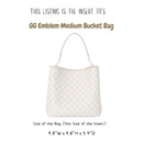 Organizer for [GG Emblem medium bucket bag, 9.8W x 9.8H x 5.9D, Gucci] Bag Insert (Felt, A Pair of Inserts)