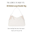 Organizer for [GG Emblem large shoulder bag, 14.6W x 9.1H x 3.1D, Gucci] Bag Insert (Felt, Trapezoid Taper Shape)