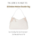 Organizer for [GG Emblem medium shoulder bag, 12.4W x 8.3H x 3.1D, Gucci] Bag Insert (Felt, Trapezoid Taper Shape)