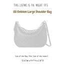 Organizer for [GG Emblem Large shoulder bag, 12.6W x 9.4H x 2.8D, Gucci] Bag Insert (Felt, Perfect Fit)