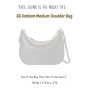 Organizer for [GG Emblem medium shoulder bag, 10W x 7.9H x 2D, Gucci] Bag Insert (Felt, Perfect Fit)