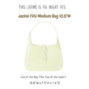 Organizer for [Jackie 1961 Medium Bag 10.8W, 10.8W x 7.5H x 1.6D, Gucci] Bag Insert (Felt, Slim with Zip Pocket)