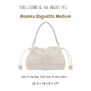 Organizer for [Mamma Baguette Medium, Fendi] Bag Insert (Nylon, Slim Shape)