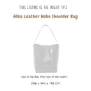 Organizer for [Alba Leather Hobo Bag, AllSaints] Bag Insert (Felt, Long Zip and Open Compartment)