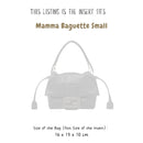 Organizer for [Mamma Baguette Small, Fendi] Bag Insert (Felt, Trapezoid Taper Shape)
