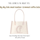 Organizer for [By My Side small leather-trimmed raffia tote, Christian Louboutin] Bag Insert (Felt, Curved Shape)