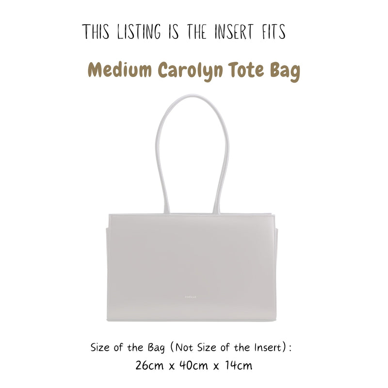 Organizer for [Medium Carolyn Tote Bag, Poelle Atelier] Bag Insert (Felt, Trapezoid Taper Shape)