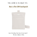 Organizer for [Hac a Dos GM backpack, Hermes] Bag Insert (Felt, Slim with Zip Pocket)