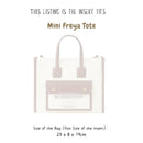 Organizer for [Mini Freya Tote, Burberry] Bag Insert (Felt, Slim with Zip Pocket)