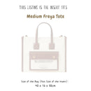 Organizer for [Medium Freya Tote, Burberry] Bag Insert (Felt, Curved Shape)