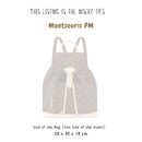 Organizer for [Montsouris Vibe PM, LV] Bag Insert (Felt, Long Zip and Open Compartment)