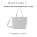 Organizer for [Neverfull Bandoulière Inside Out BB, LV] Bag Insert (Felt, Contour Fit)