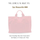 Organizer for [Sac Deauville MM, Hermes] Bag Insert (Felt, Trapezoid Taper Shape)